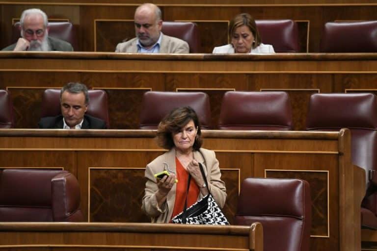 Carmen Calvo califica de «pornográfica» la intervención de Unidas Podemos en contra de reformar el sólo sí es sí