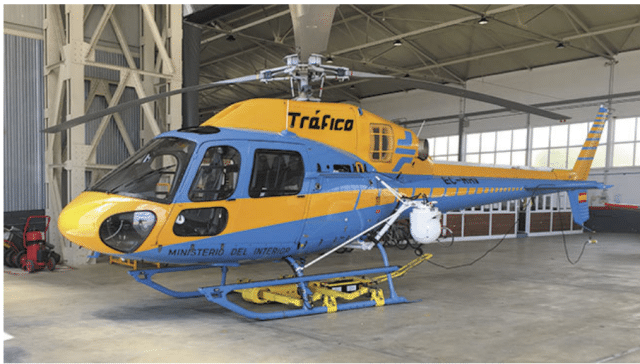 Así es el helicóptero Pegasus de la DGT que se ha estrellado en Madrid