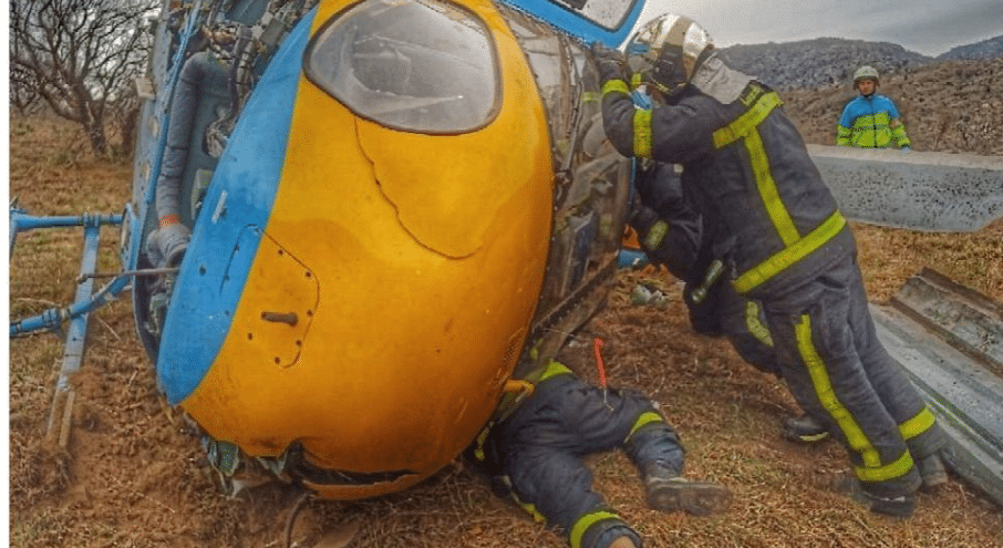 Así es el helicóptero Pegasus de la DGT que se ha estrellado en Madrid
