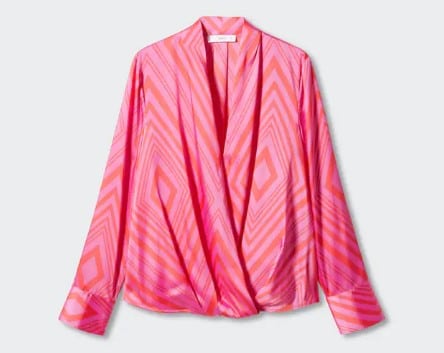 Blusa Satinada Estampada