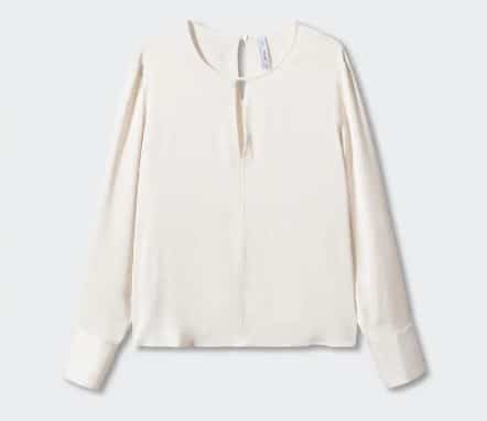 Blusa Satinada Abertura