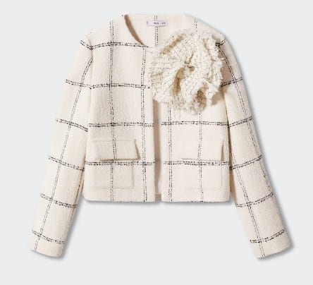 Chaqueta Tweed Maxi Flor