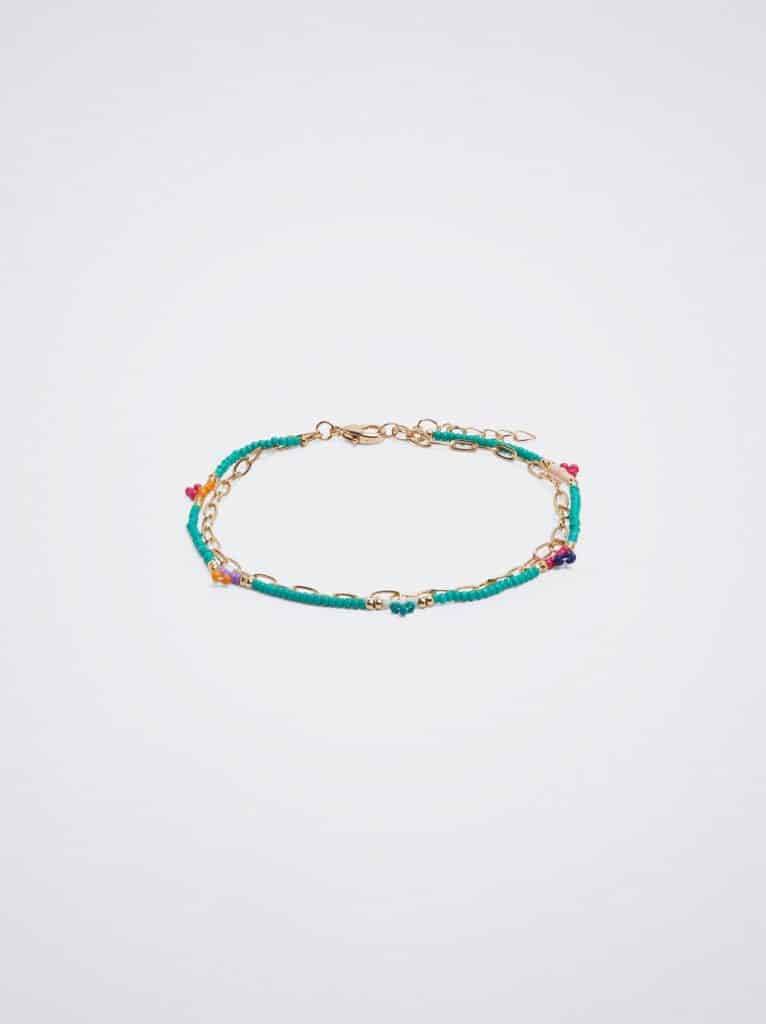 Pulsera Tobillera Con Abalorios