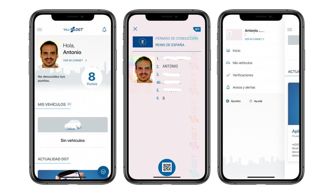 La validez del carnet de conducir digital en los controles de la policía