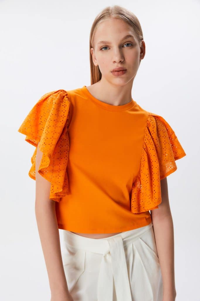Camiseta Manga Troquelada De Sfera
