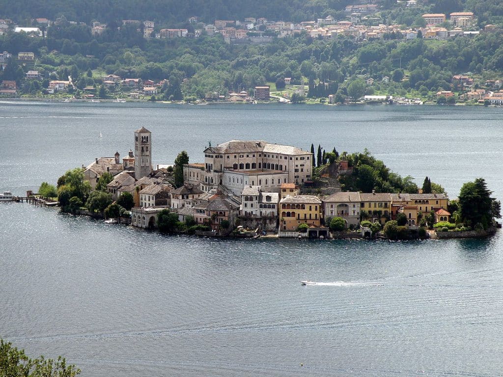 Lago Orta En Italia