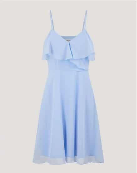 Vestido corto de tirantes con escote de pico el corte ingles