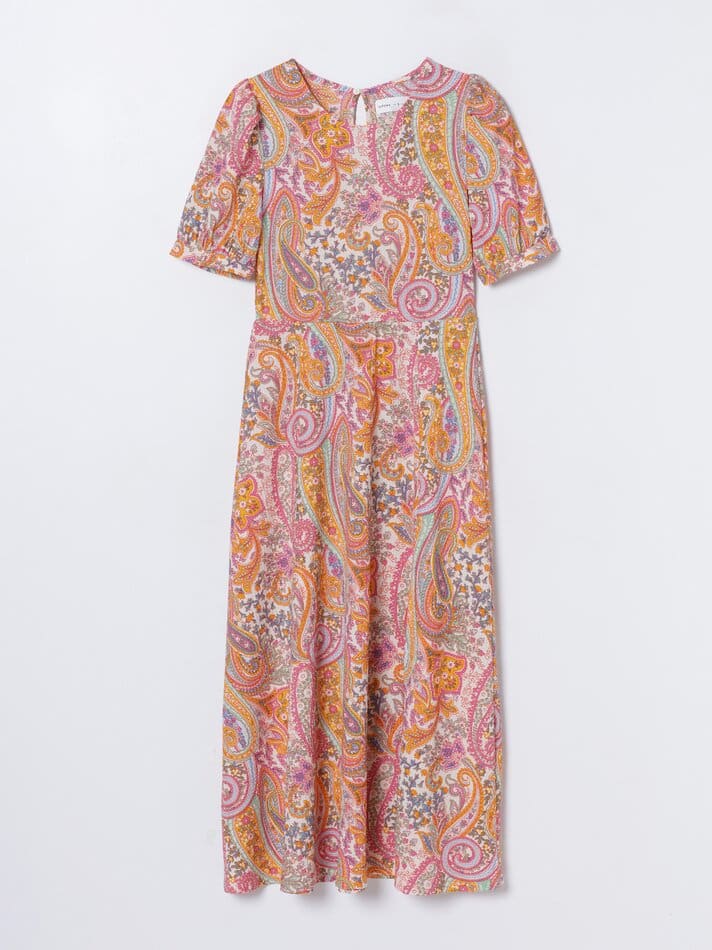 Vestido Midi Exclusivo De Lefties