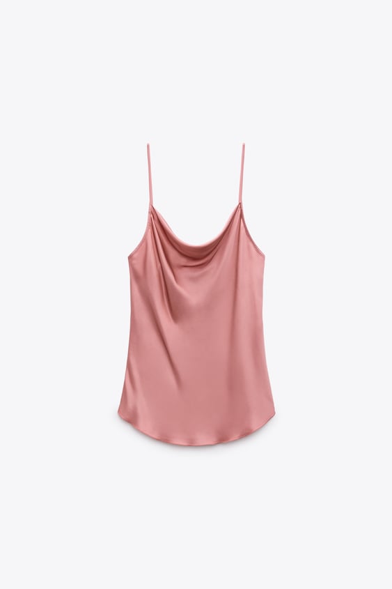 Top Lencero Satinado, Exclusivo De Zara