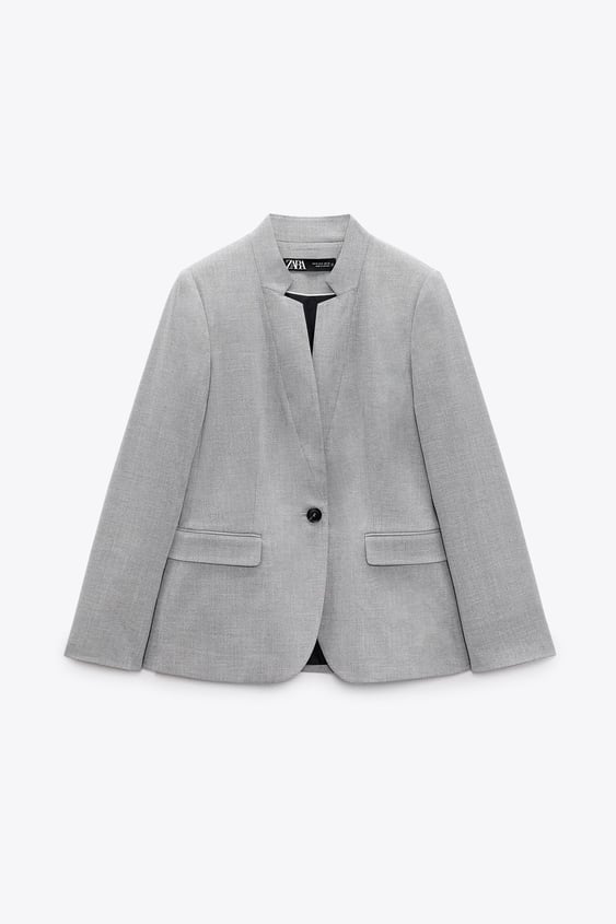 Blazer Larga Estructura, De La Colección De Zara