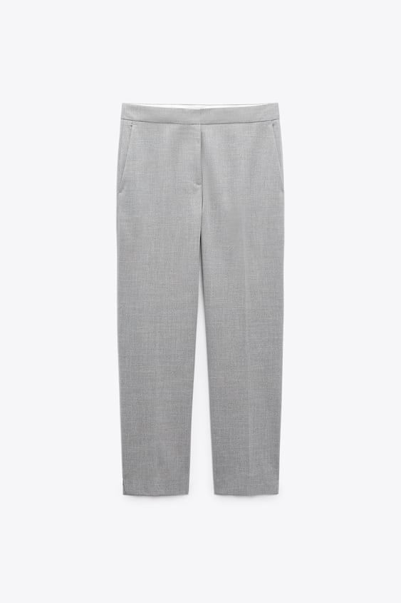 Pantalón Tobillero Básico, Exclusivo De Zara