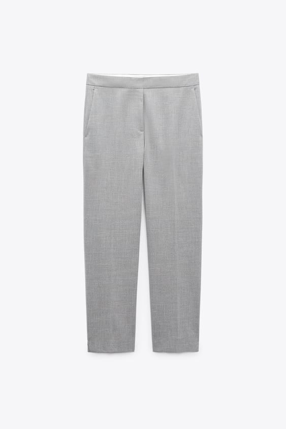 Pantalón Tobillero Básico, Exclusivo De Zara