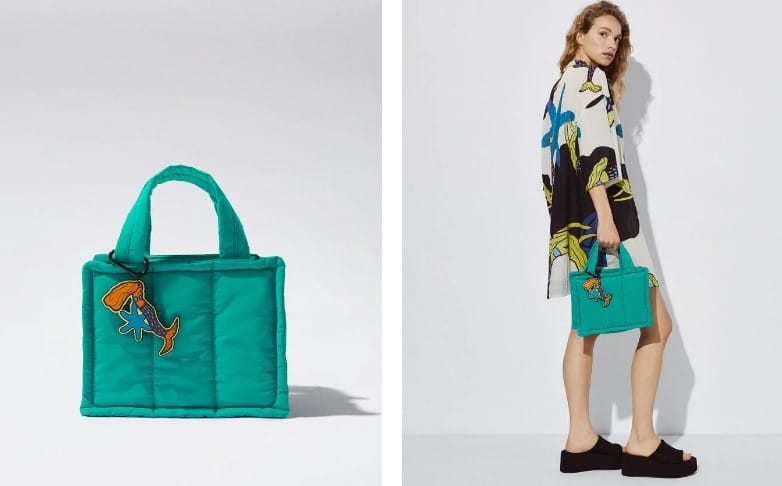 Tote De Nylon Acolchado