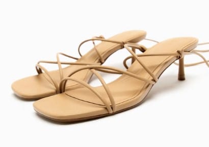 Sandalias De Tiras De Zara