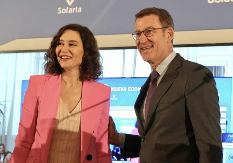 Feijóo promete a Ayuso que si llega a Moncloa aprobará más plazas MIR y le ayudará a atraer inversiones