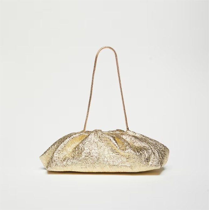 Clutch Dorado Metalizado El Corte Ingles