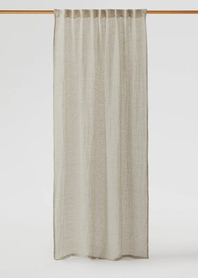 Cortina 100% Lino En Mango Home