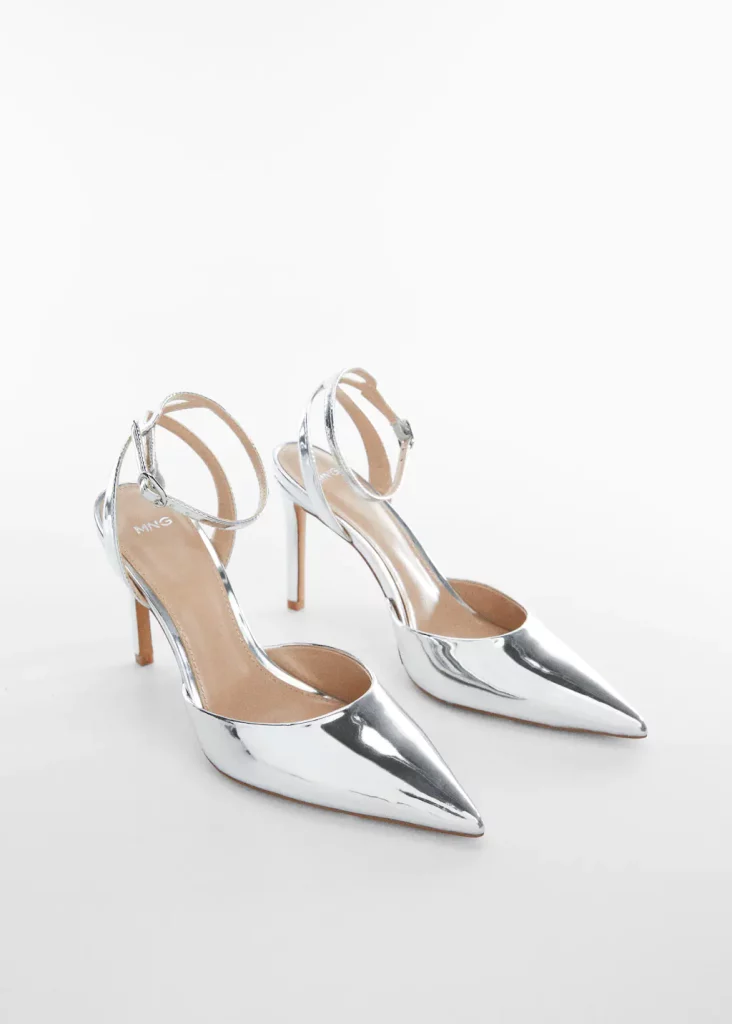 Mango - Zapato Tacón Metalizado