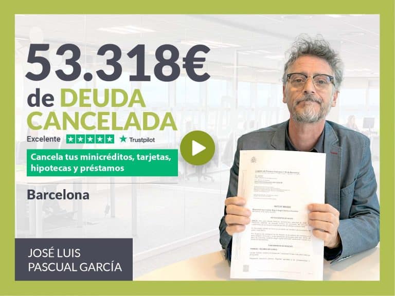 Repara tu Deuda Abogados cancela 53.318€ en Barcelona (Catalunya) con la Ley de Segunda Oportunidad