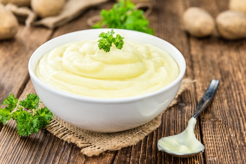 Receta para un puré de patata cremoso y rico
