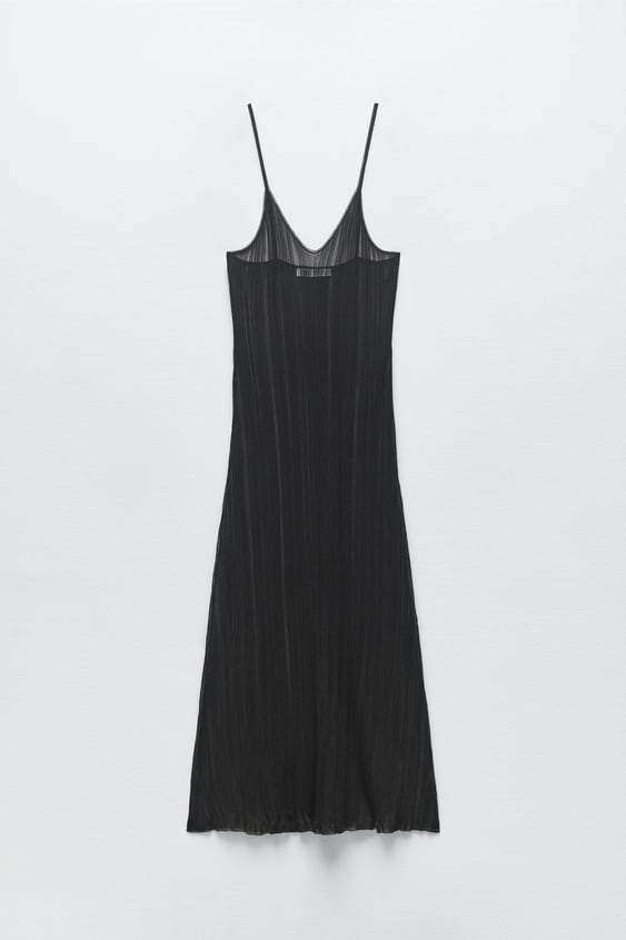 Zara - Vestido Punto Semitransparente