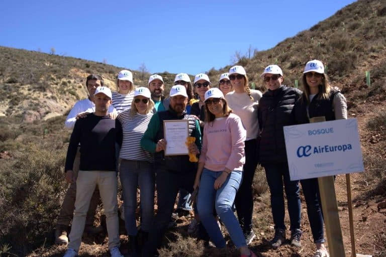 La creación de un nuevo bosque en el Parque Natural del Alto Tajo, por Air Europa y CO2 GESTIÓN