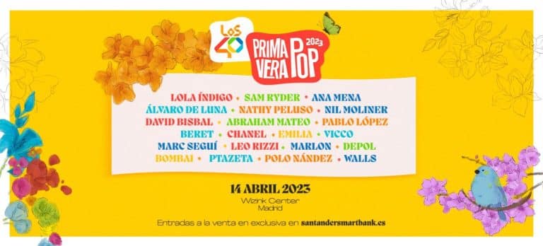 ‘Los40 Primavera Pop’ se prepara para sus noches musicales más especiales con una cartel de éxito
