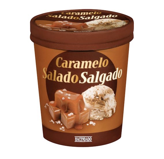 Helado Caramelo Con Salsa De Mercadona