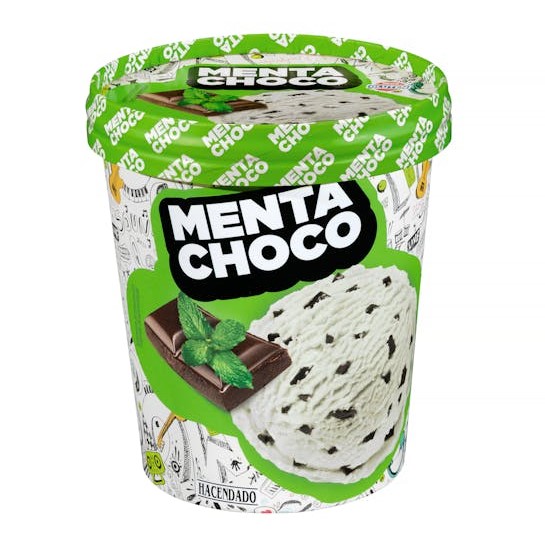 Helado Menta Choco Con Trocitos Sabor Chocolate