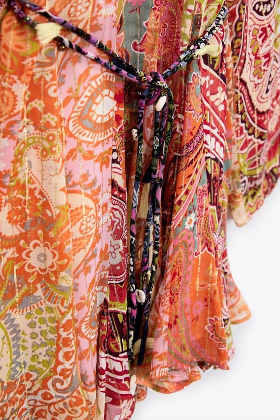 El Vestido Estampado Estilo Boho De La Colección De Zara Para Este Verano