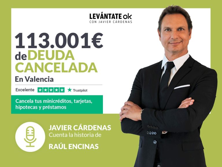 Javier Cárdenas habla con una persona sin deudas gracias a Repara tu Deuda y la Ley de Segunda Oportunidad