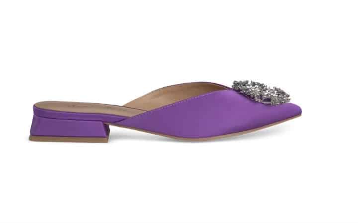 Mules De Mujer Noilly En Morado Con Detalle De Pedrería El Corte Ingles