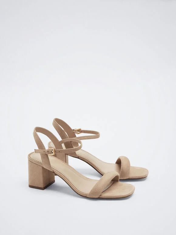 Parfois - Sandalias Tacón Metalizadas