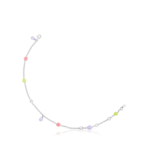 Tobillera De Plata Y Esmalte De Colores Tous Joy Bits