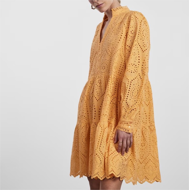 Vestido Corto Troquelado El Corte Ingles