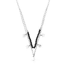 Collar Doble De Plata Y Onix Magic Nature