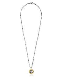 Collar De Plata Dark Silver Y Diamantes Magic Nature
