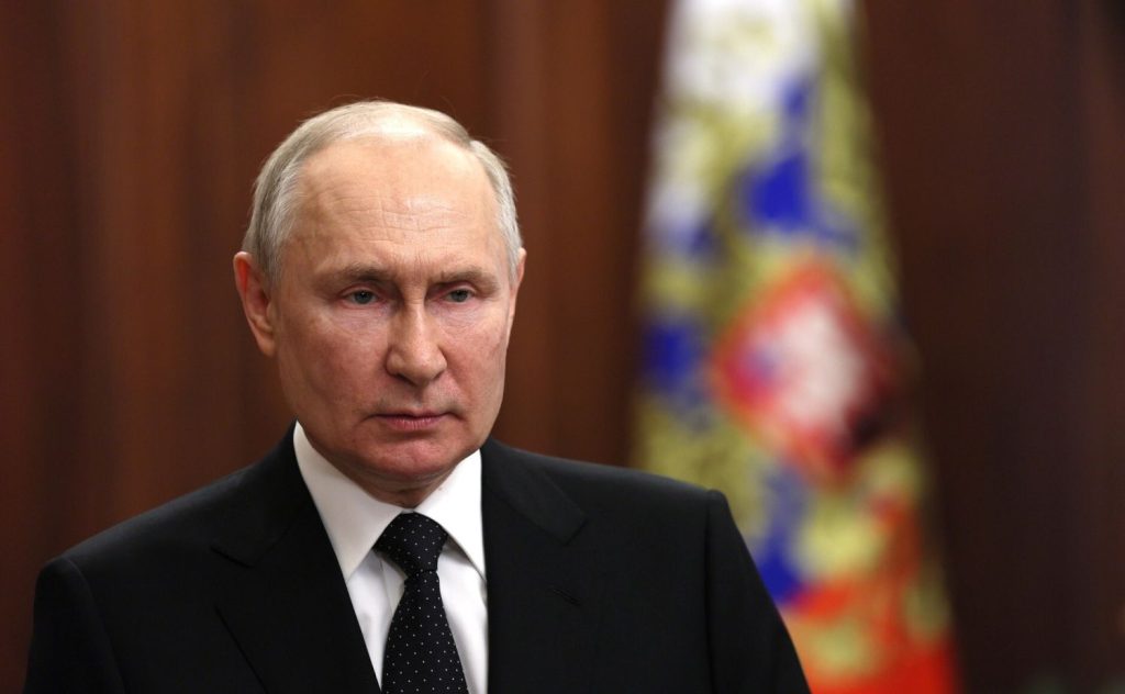 Europapress 5292736 Handout 24 June 2023 Russia Moscow Russian President Vladimir Putin 1