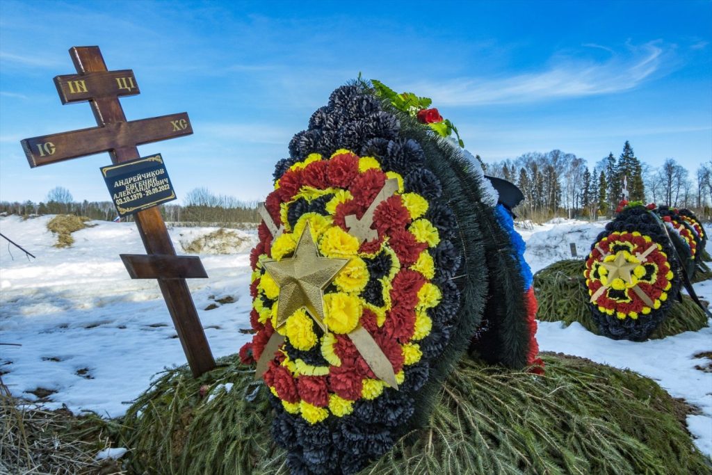 Los mercenarios de Wagner dan un respiro a Putin tras las tensiones del sábado 1 Moncloa EuropaPress 5293192 march 18 2023 moscow moscow russia wagner group crown of flowers in the Moncloa