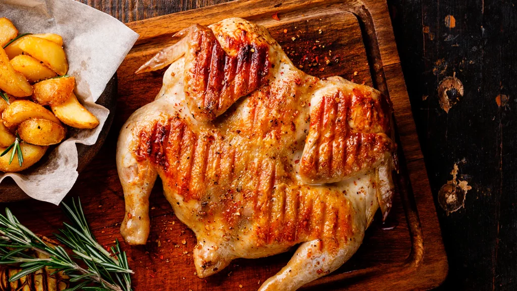Limpiar Bien El Pollo Y Untarlo Con Aceite