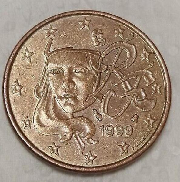 Moneda 5 céntimos de Francia