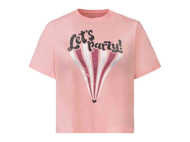 Camiseta Manga Corta Para Mujer Let'S Party De Lidl