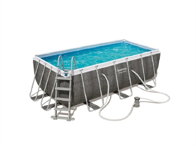 Piscina Tubular Power Steel Diseño Ratán 488 X 244 X 122 Cm El Corte Ingles