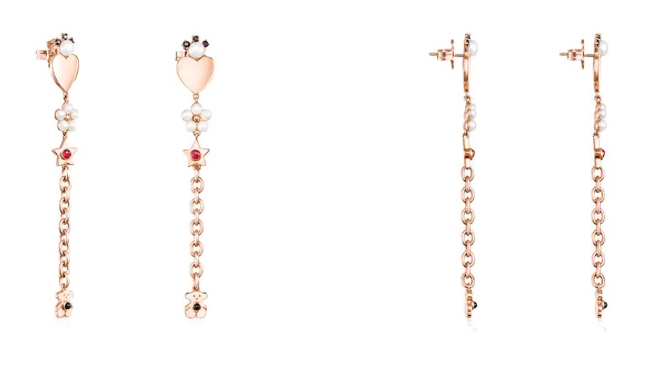 Pendientes Largos Sobre Plata Y Gemas Real Sisy