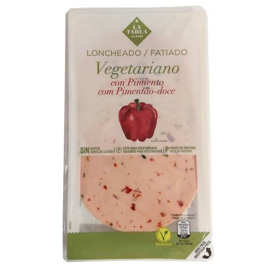 Embutido vegetariano con pepinillos de Aldi
