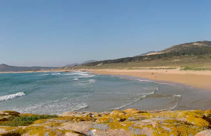 Playa Anguieiro en Corrubedo