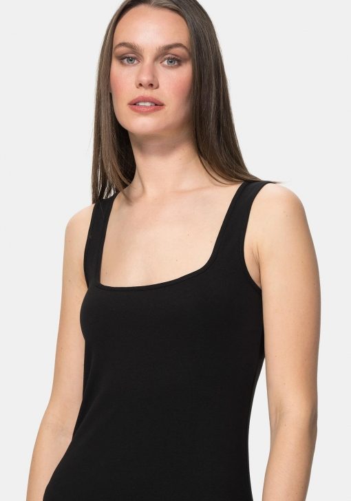 Vestido corto elaborado con algodón de Mujer TEX