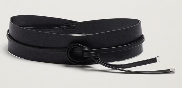 Cinturon Grueso Cordon Negro Parfois