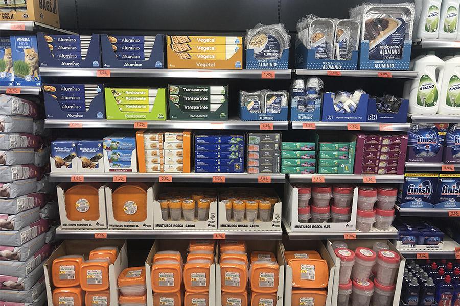 Tamaños familiares de productos