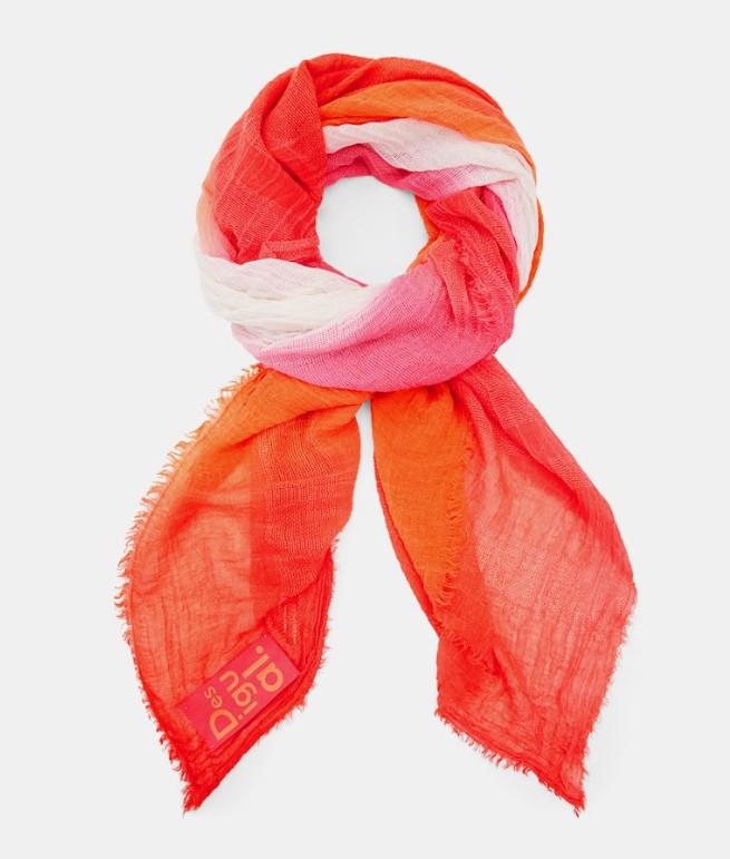 Fular Rosa Tie Dye Desigual